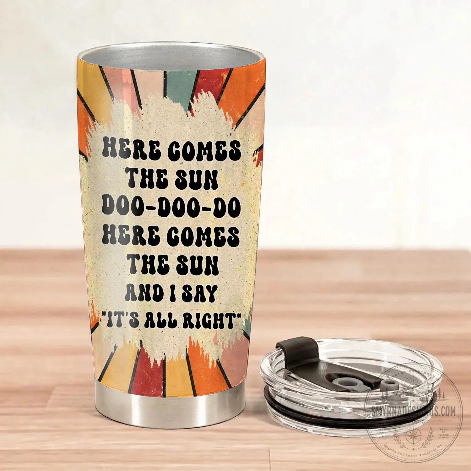 The Beatles Here Comes The Sun Song Lyrics Retro Sunburst Tumbler 5 The Beatles Here Comes The Sun Song Lyrics Retro Sunburst Tumbler