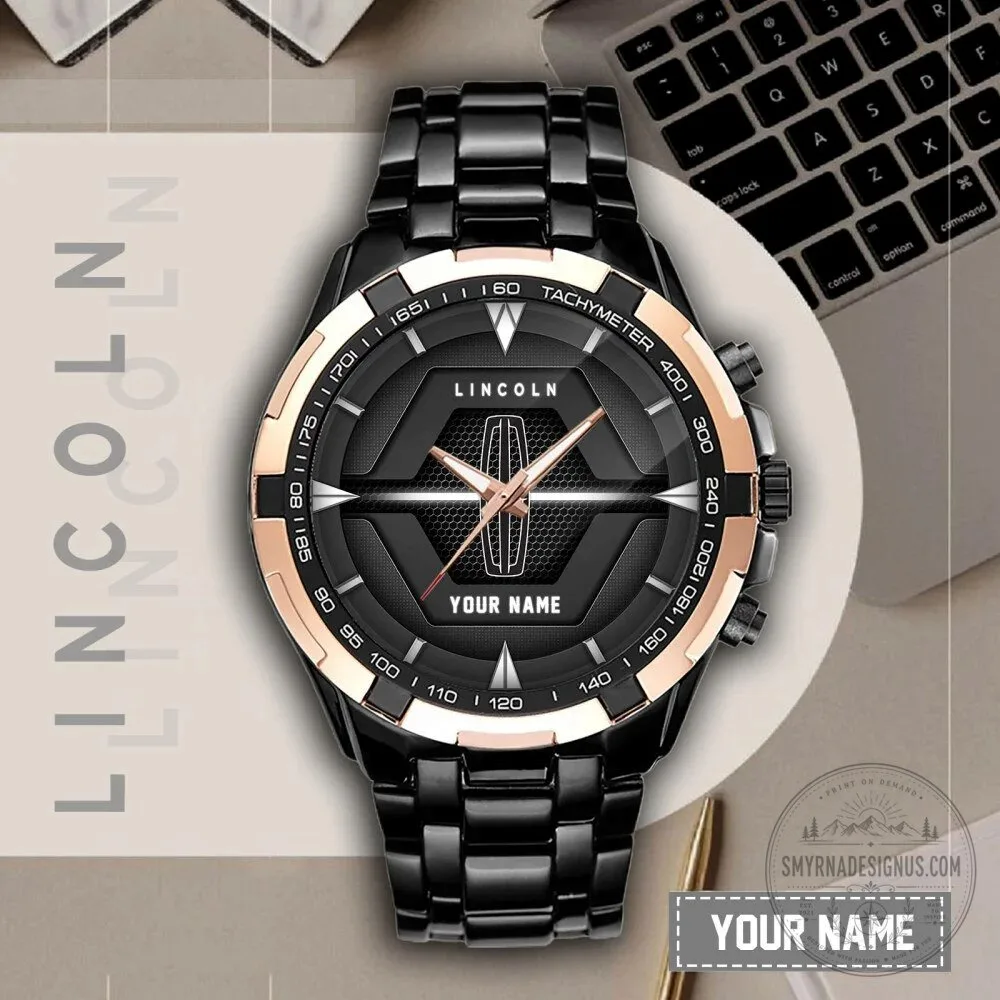 Elegant Fashion Design Watch by Lincoln Motor Company with Custom Name Feature 8 Elegant Fashion Design Watch by Lincoln Motor Company with Custom Name Feature