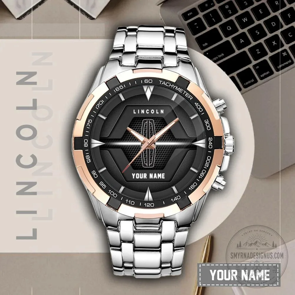 Elegant Fashion Design Watch by Lincoln Motor Company with Custom Name Feature 11 Elegant Fashion Design Watch by Lincoln Motor Company with Custom Name Feature