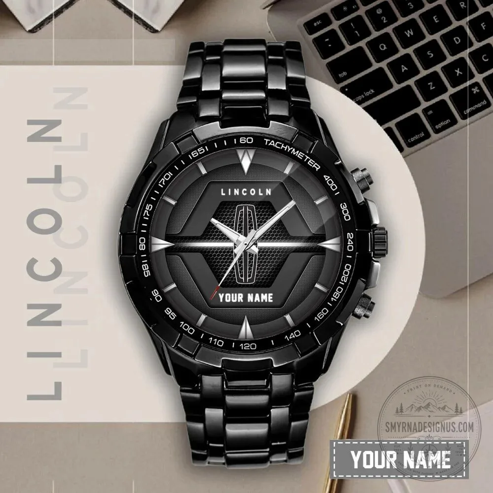 Elegant Fashion Design Watch by Lincoln Motor Company with Custom Name Feature 12 Elegant Fashion Design Watch by Lincoln Motor Company with Custom Name Feature