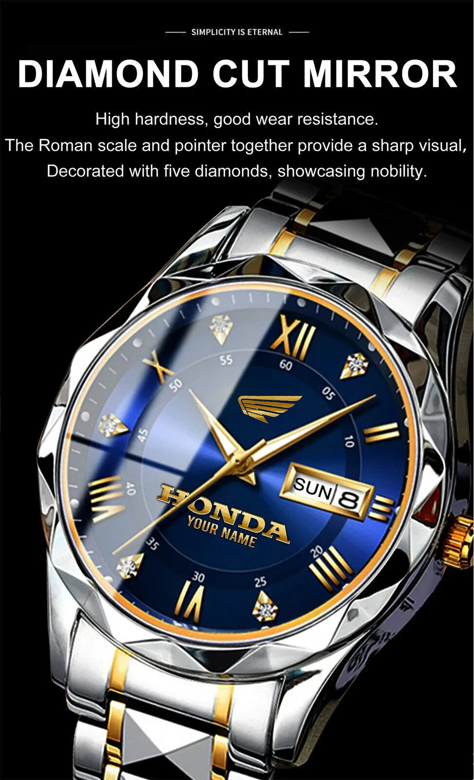Honda Motorcycles Custom Name Elegant Fashion Design Watch for Men 14 Honda Motorcycles Custom Name Elegant Fashion Design Watch for Men