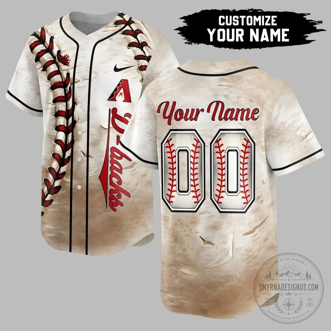 Arizona Diamondbacks Personalized Baseball Jersey Custom Name Number