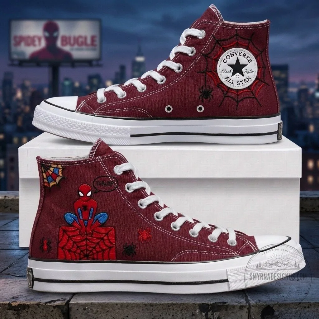 Spider-Man Converse Chuck Taylor All Star High-Top Sneakers 8 Spider-Man Converse Chuck Taylor All Star High-Top Sneakers