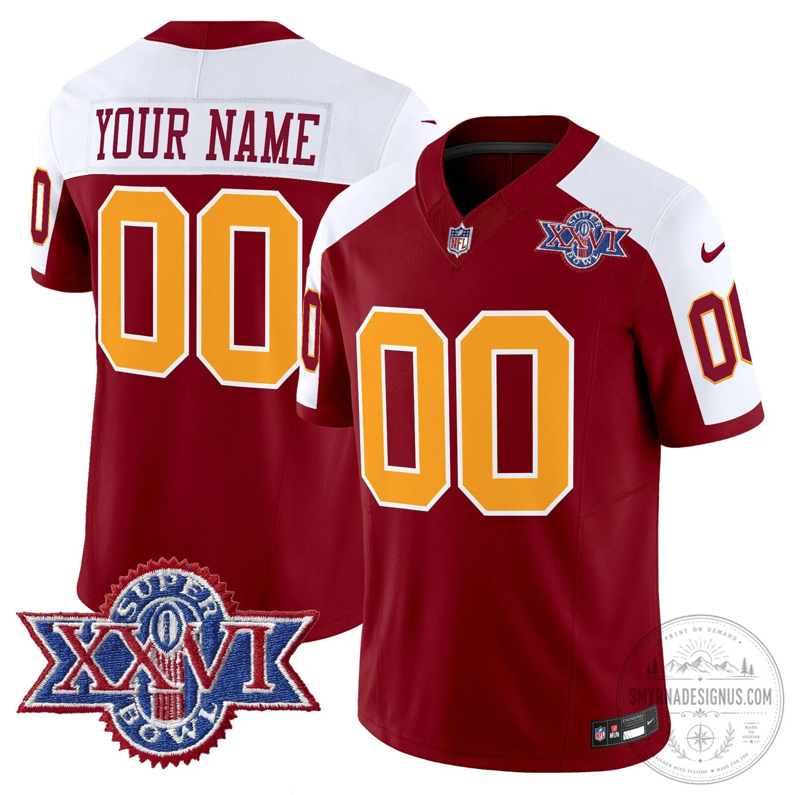 Washington Redskins Super Bowl XXVI Throwback 1992 Custom Football Jersey 12 Washington Redskins Super Bowl XXVI Throwback 1992 Custom Football Jersey