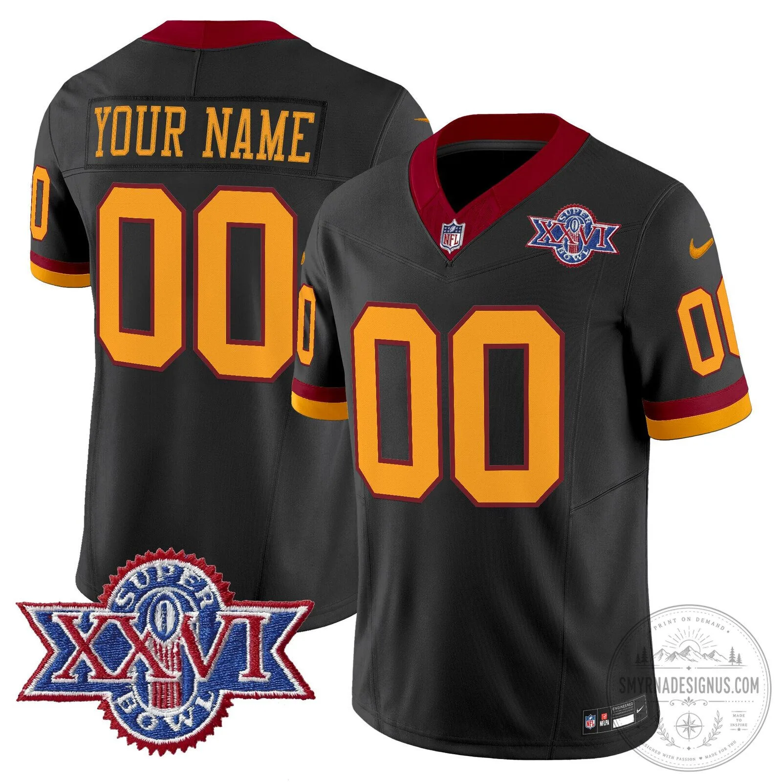 Washington Redskins Super Bowl XXVI Throwback 1992 Custom Football Jersey 14 Washington Redskins Super Bowl XXVI Throwback 1992 Custom Football Jersey