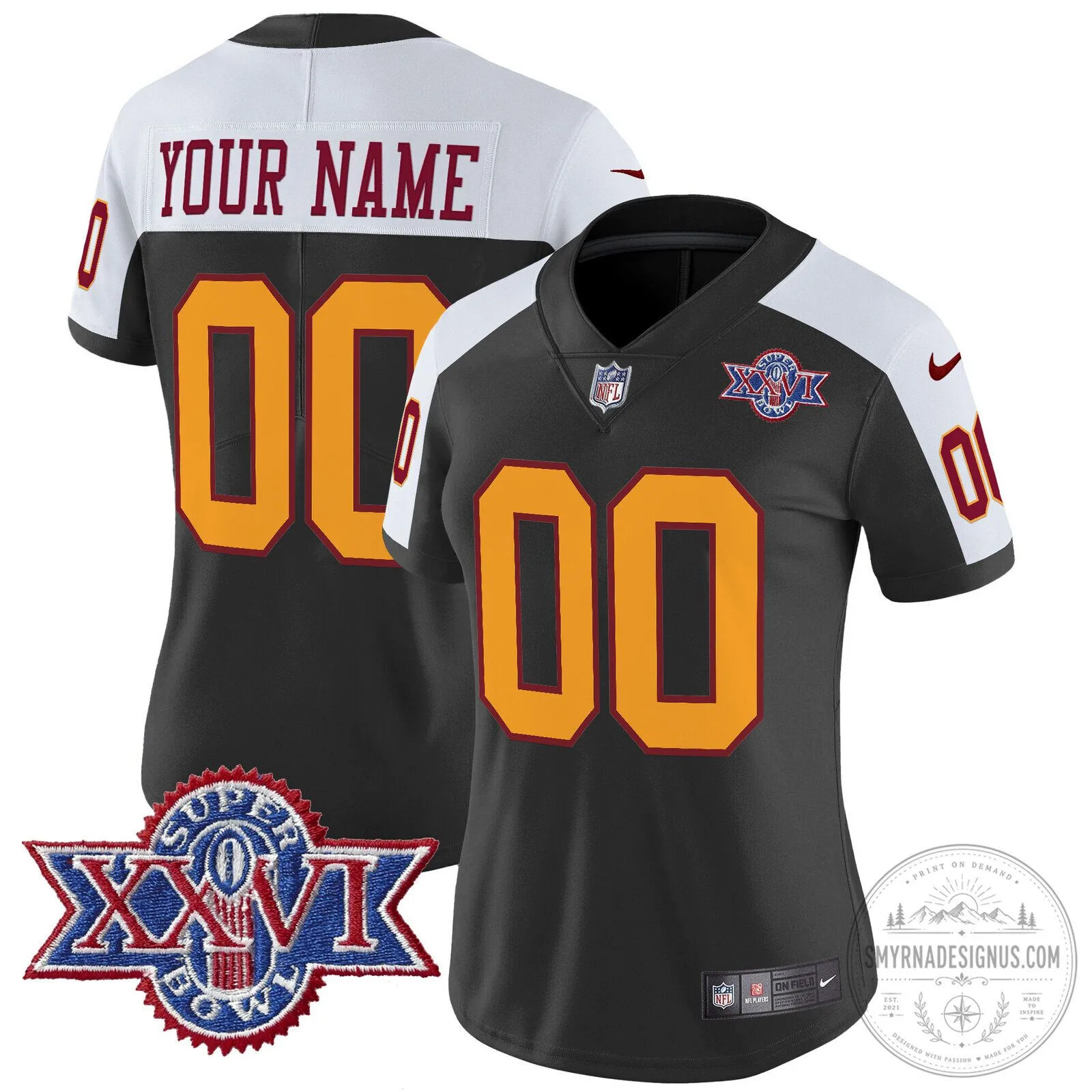 Washington Redskins Super Bowl XXVI Throwback 1992 Custom Football Jersey 18 Washington Redskins Super Bowl XXVI Throwback 1992 Custom Football Jersey