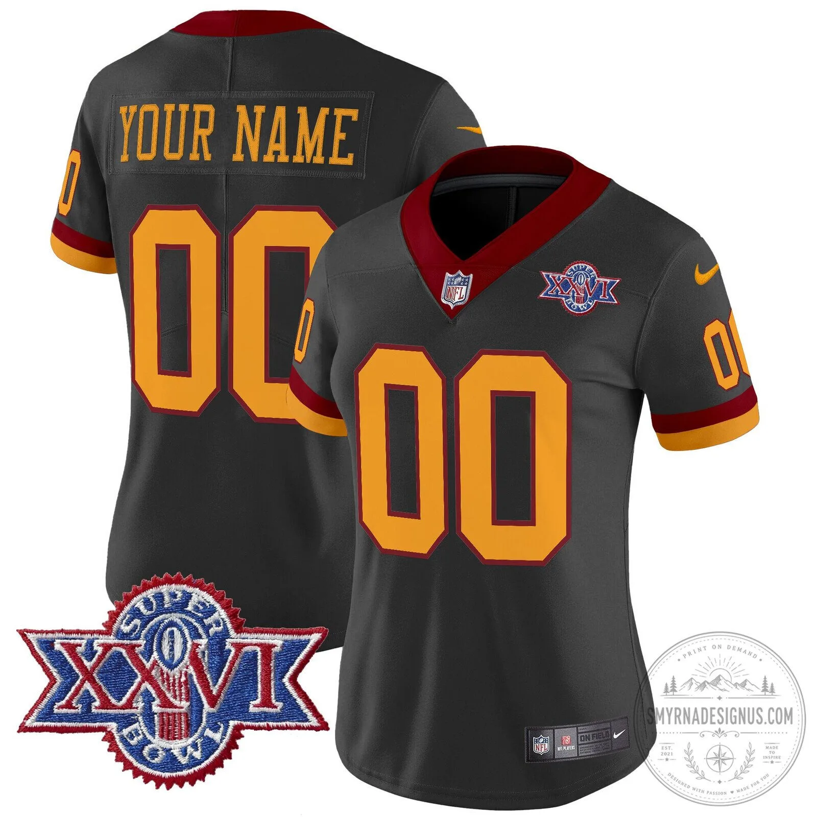 Washington Redskins Super Bowl XXVI Throwback 1992 Custom Football Jersey 19 Washington Redskins Super Bowl XXVI Throwback 1992 Custom Football Jersey