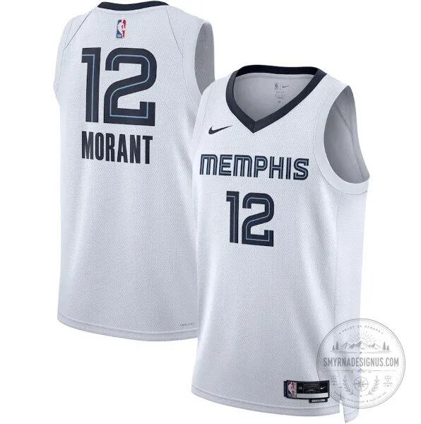 Ja Morant Memphis Grizzlies Association Edition White Basketball Jersey