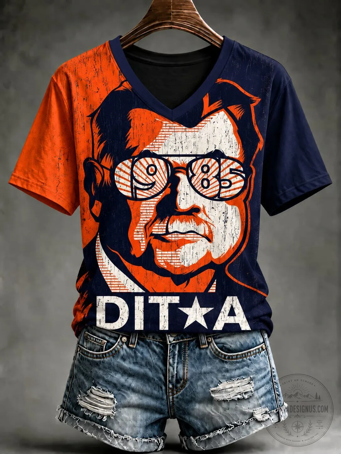 Vintage 1985 Donald Trump Presidential Campaign Portrait T-Shirt