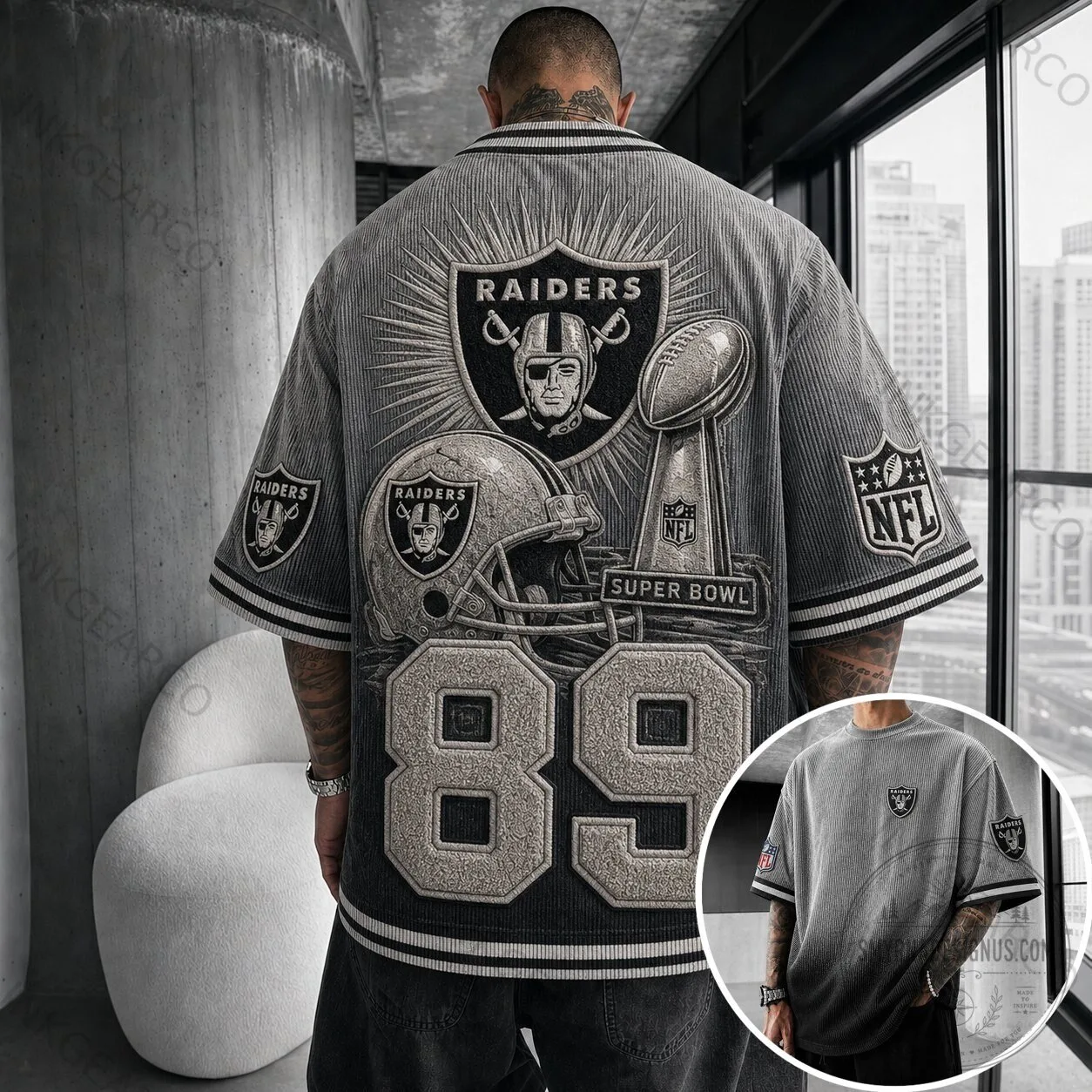 Las Vegas Raiders Super Bowl Champions Football Team Short Sleeve T-Shirt 1 Las Vegas Raiders Super Bowl Champions Football Team Short Sleeve T-Shirt