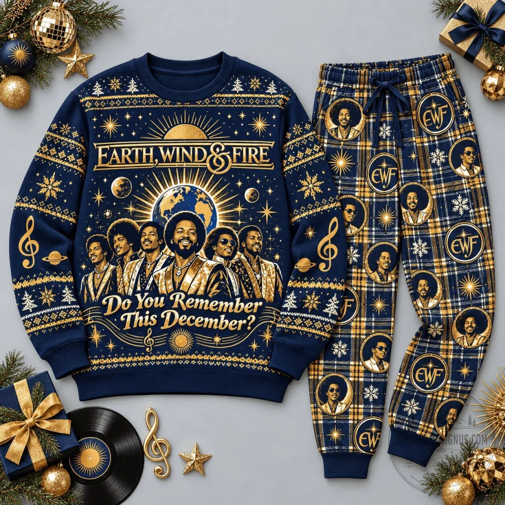 Earth Wind and Fire Do You Remember This December Ugly Christmas Sweater Earth Wind and Fire Do You Remember This December Ugly Christmas Sweater