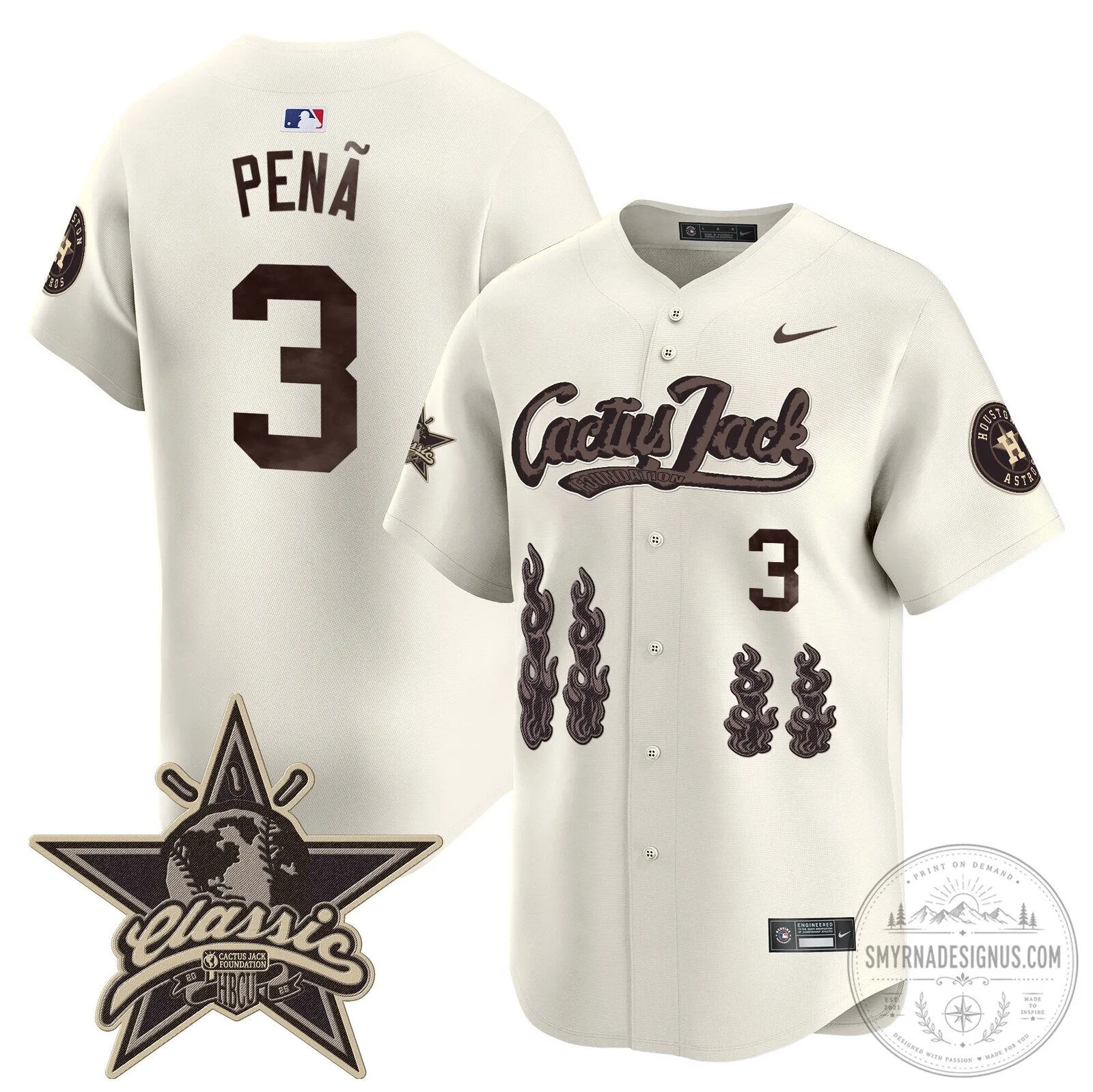Houston Astros CJ Stroud Cactus Jack Limited Edition Baseball Jersey 50 Houston Astros CJ Stroud Cactus Jack Limited Edition Baseball Jersey