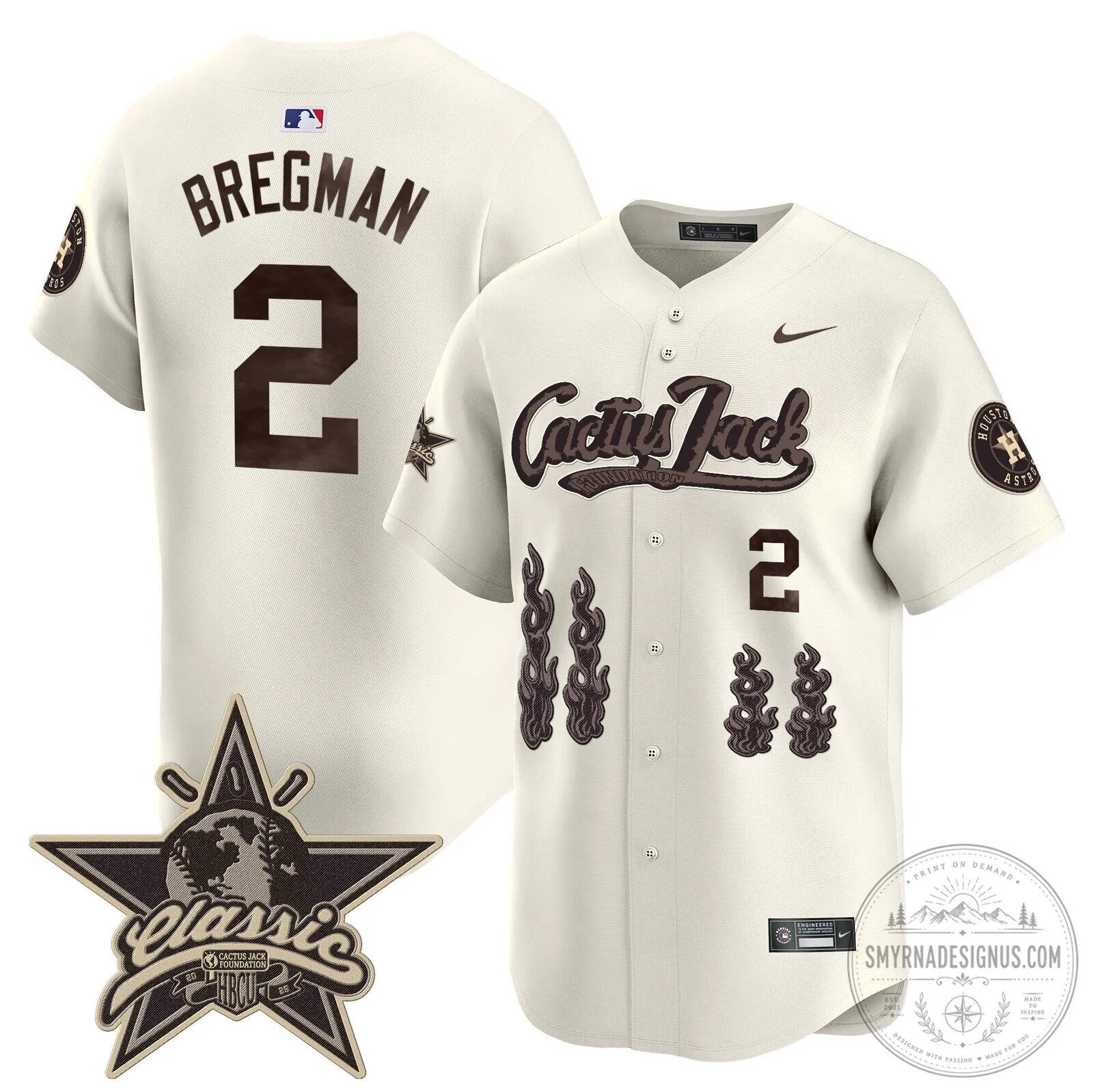 Houston Astros CJ Stroud Cactus Jack Limited Edition Baseball Jersey 51 Houston Astros CJ Stroud Cactus Jack Limited Edition Baseball Jersey