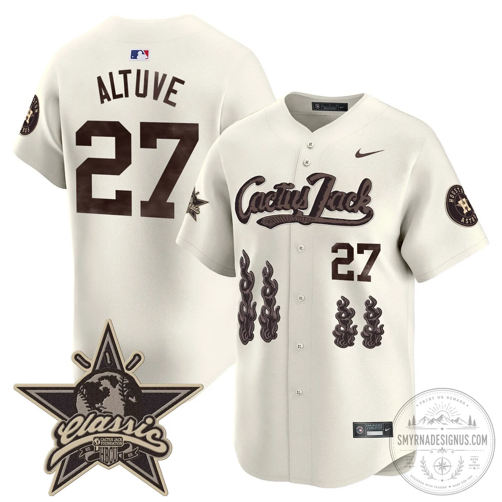 Houston Astros CJ Stroud Cactus Jack Limited Edition Baseball Jersey 52 Houston Astros CJ Stroud Cactus Jack Limited Edition Baseball Jersey