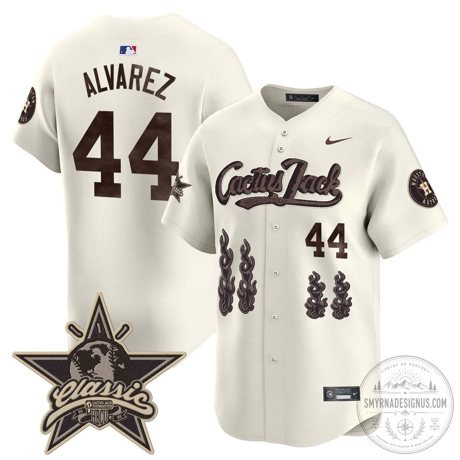 Houston Astros CJ Stroud Cactus Jack Limited Edition Baseball Jersey 53 Houston Astros CJ Stroud Cactus Jack Limited Edition Baseball Jersey