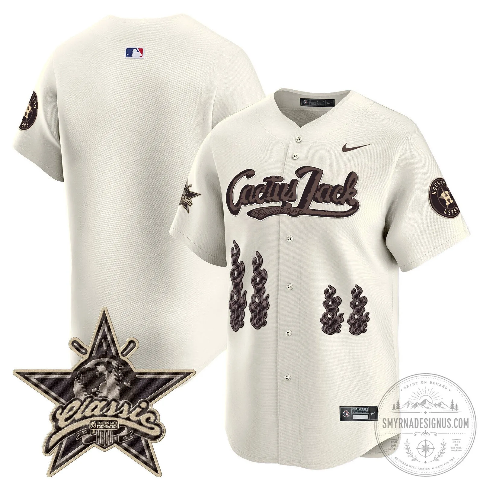 Houston Astros CJ Stroud Cactus Jack Limited Edition Baseball Jersey 55 Houston Astros CJ Stroud Cactus Jack Limited Edition Baseball Jersey