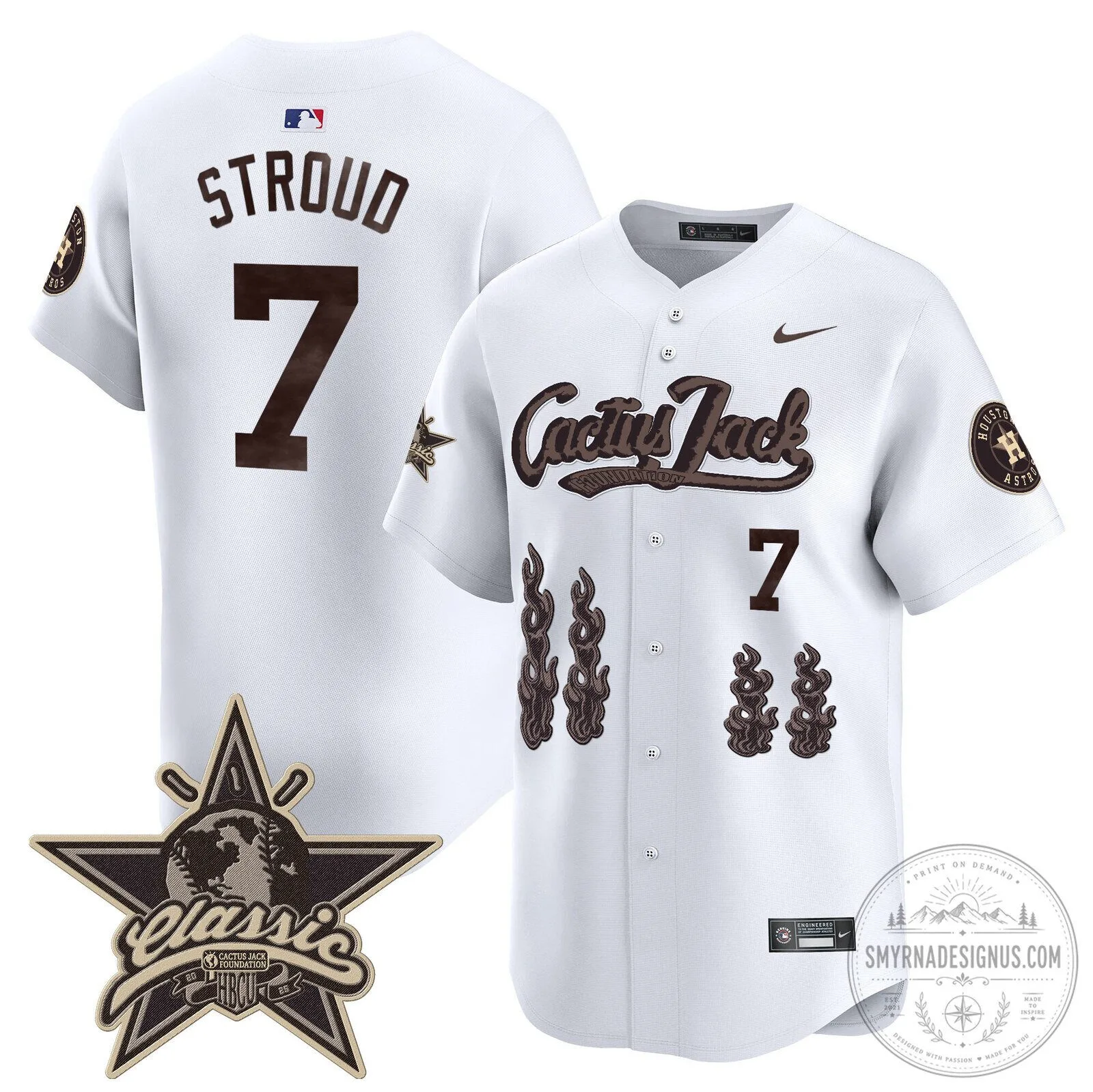Houston Astros CJ Stroud Cactus Jack Limited Edition Baseball Jersey 64 Houston Astros CJ Stroud Cactus Jack Limited Edition Baseball Jersey