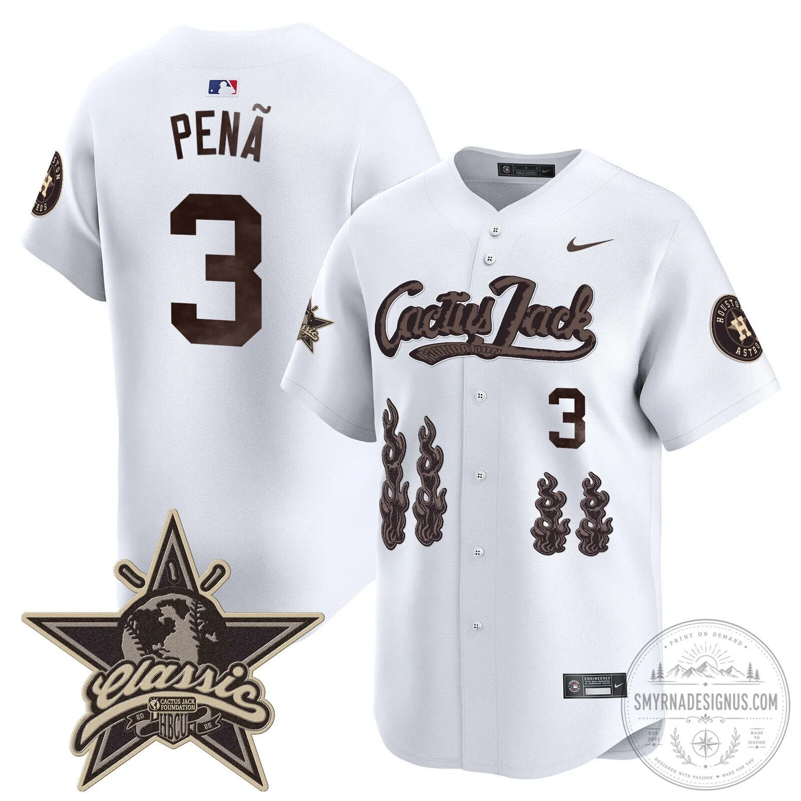 Houston Astros CJ Stroud Cactus Jack Limited Edition Baseball Jersey 66 Houston Astros CJ Stroud Cactus Jack Limited Edition Baseball Jersey