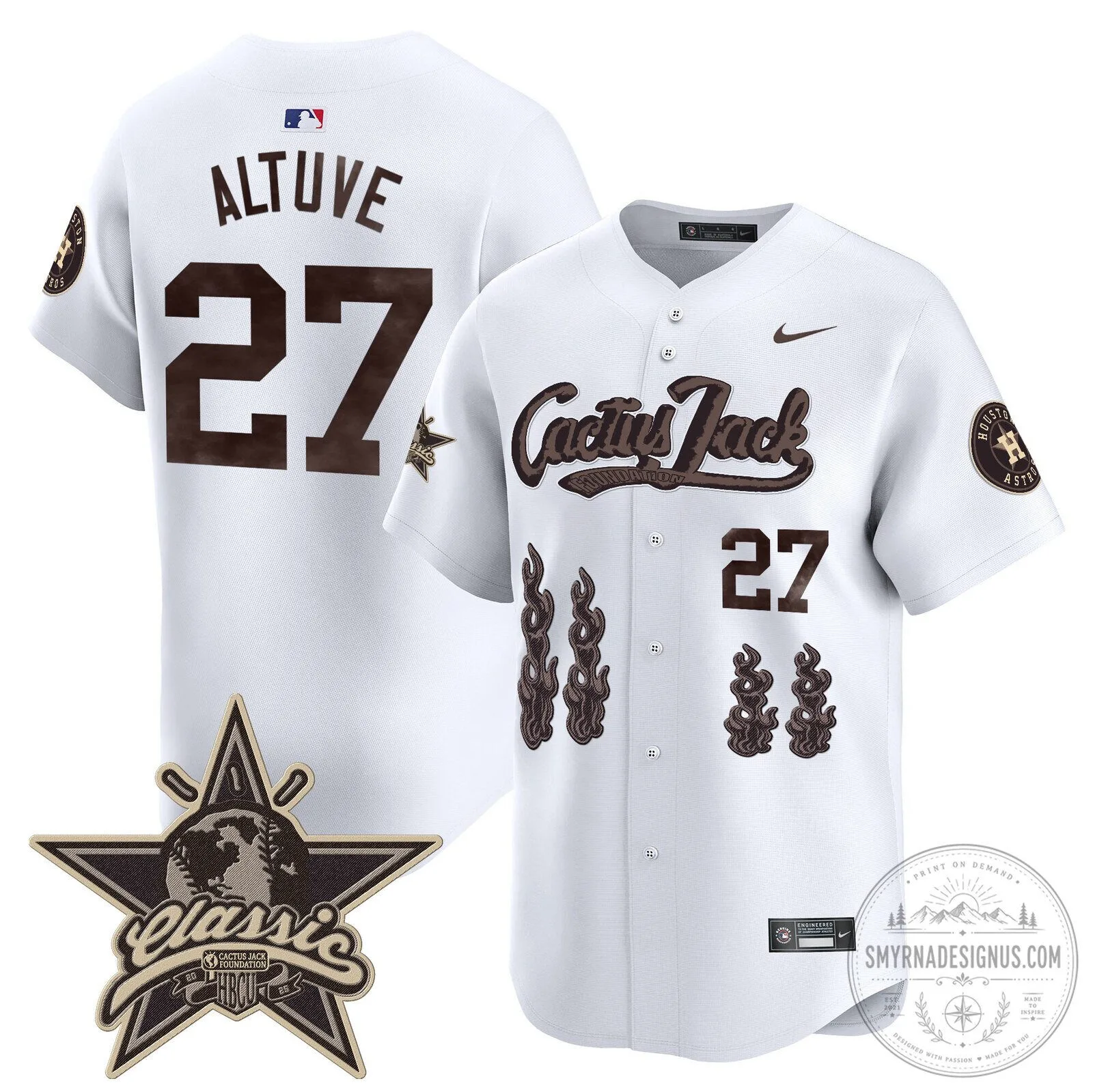 Houston Astros CJ Stroud Cactus Jack Limited Edition Baseball Jersey 68 Houston Astros CJ Stroud Cactus Jack Limited Edition Baseball Jersey