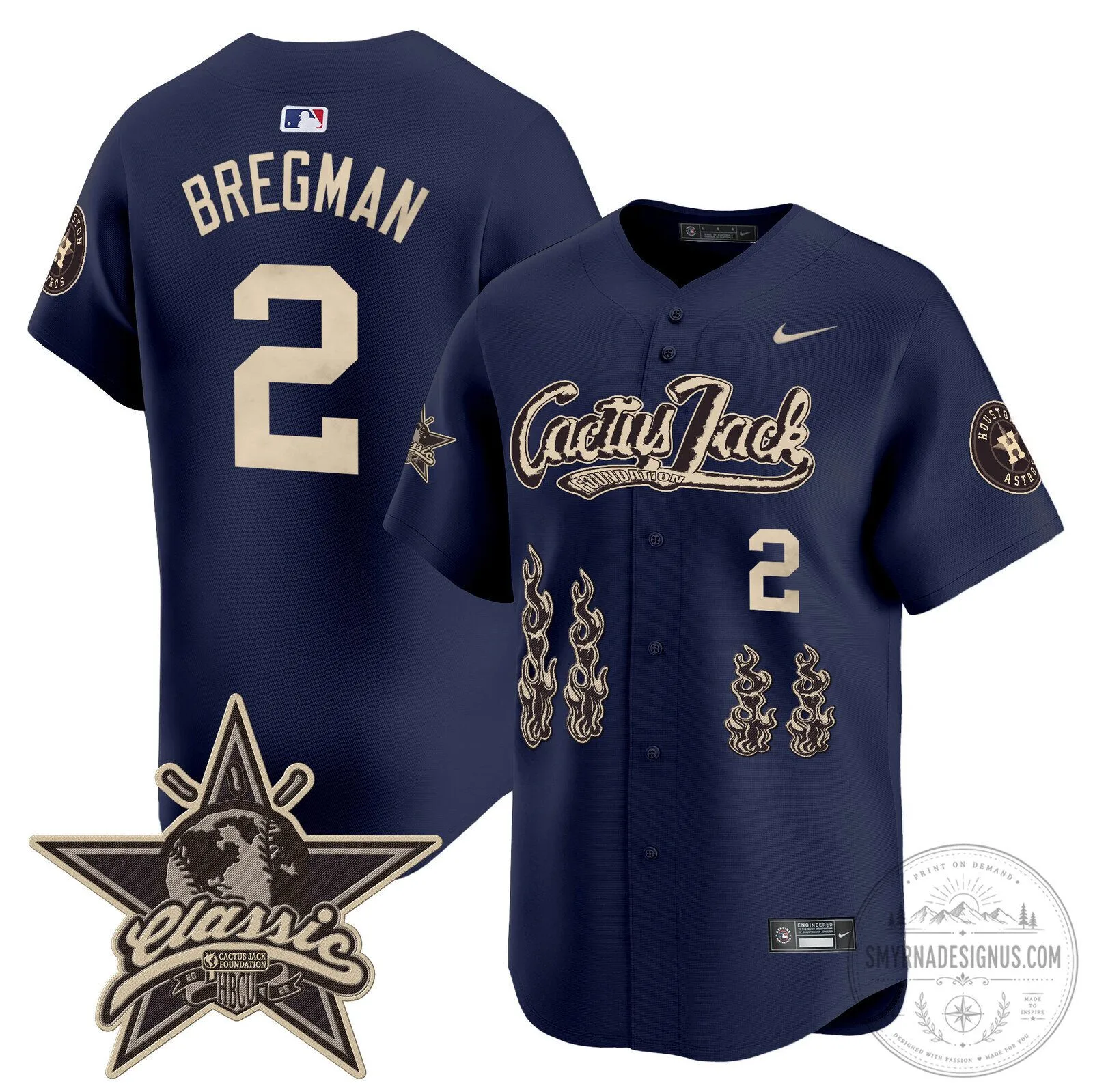 Houston Astros CJ Stroud Cactus Jack Limited Edition Baseball Jersey 75 Houston Astros CJ Stroud Cactus Jack Limited Edition Baseball Jersey