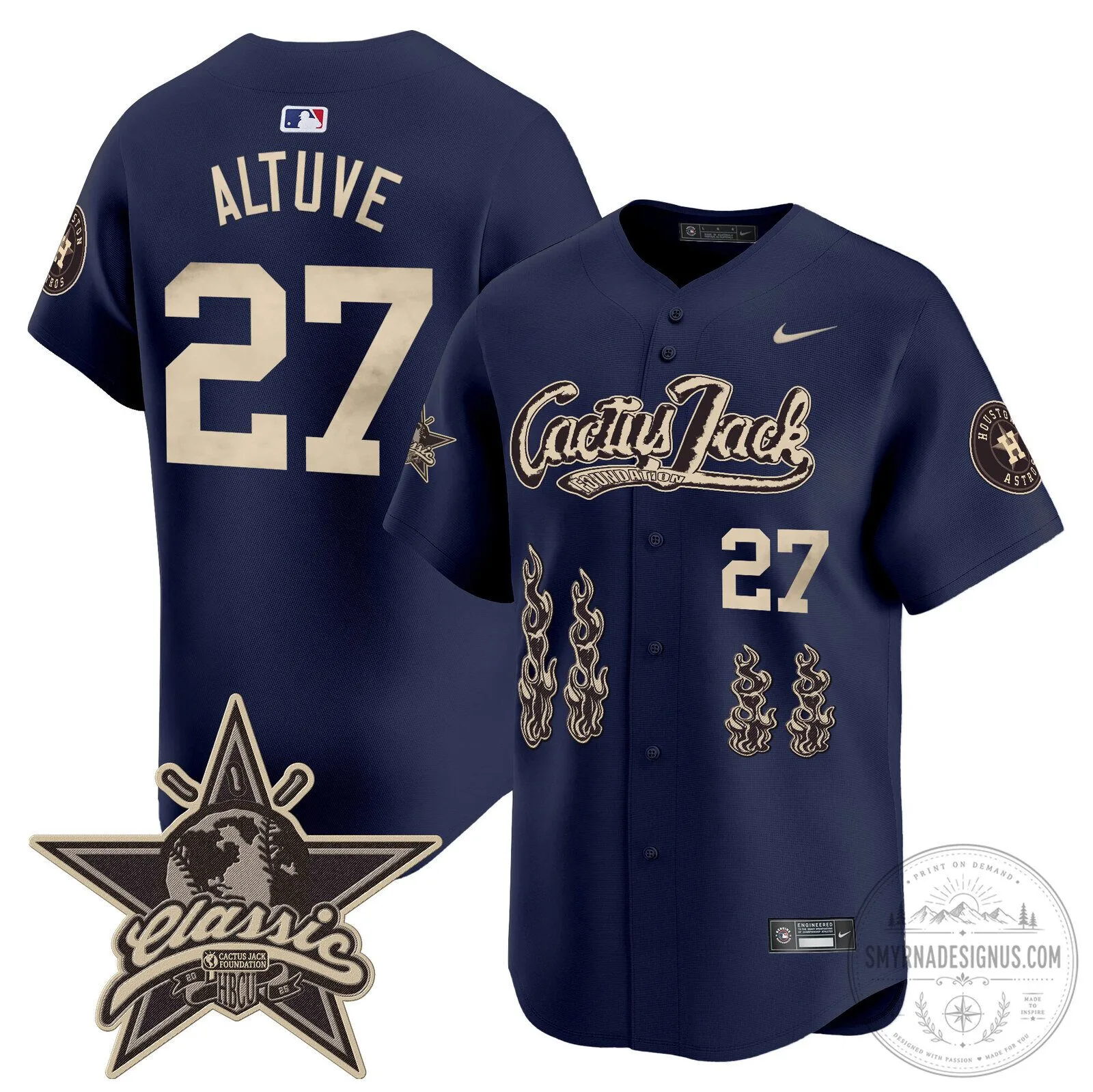 Houston Astros CJ Stroud Cactus Jack Limited Edition Baseball Jersey 76 Houston Astros CJ Stroud Cactus Jack Limited Edition Baseball Jersey
