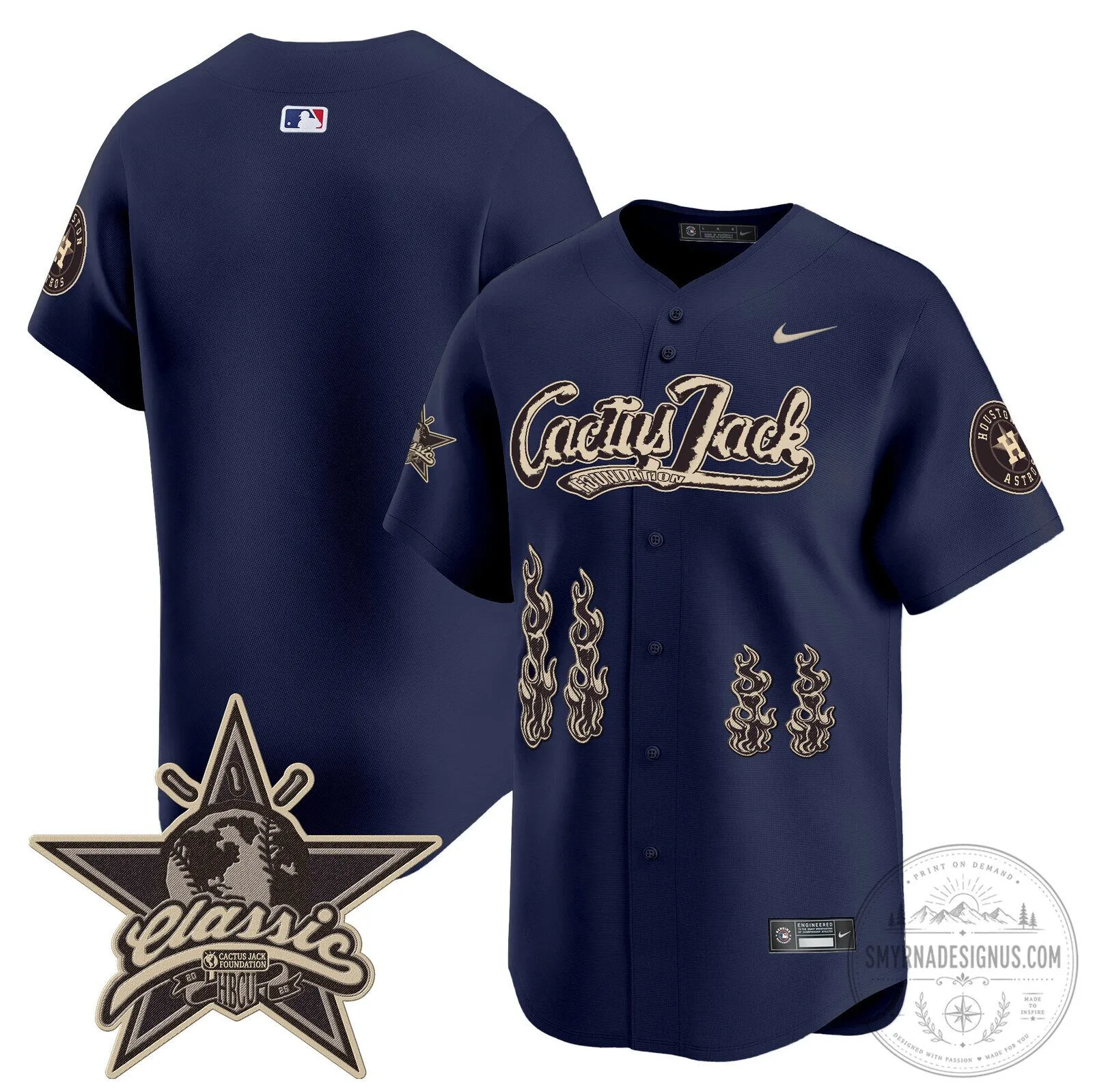 Houston Astros CJ Stroud Cactus Jack Limited Edition Baseball Jersey 79 Houston Astros CJ Stroud Cactus Jack Limited Edition Baseball Jersey