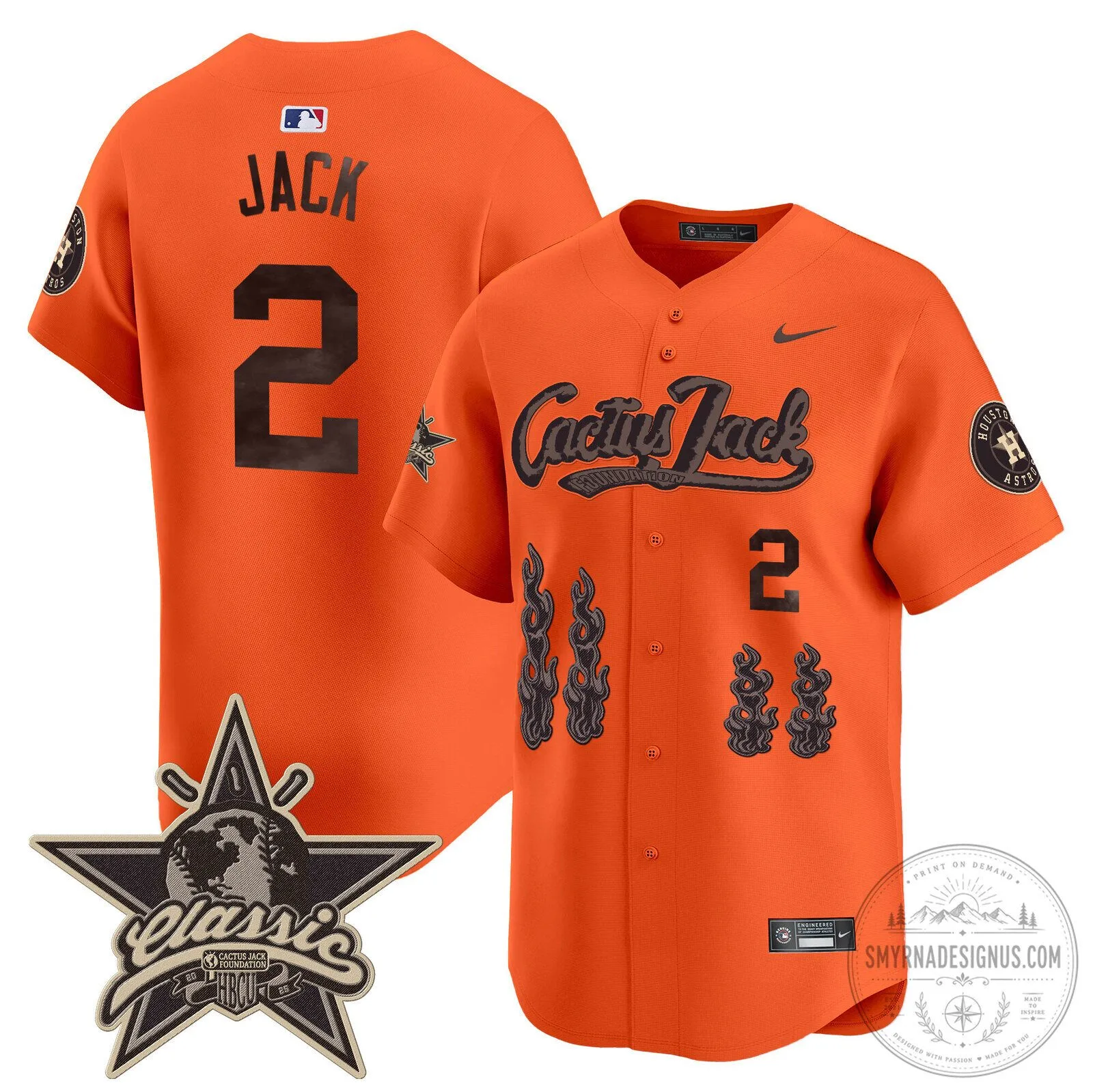 Houston Astros CJ Stroud Cactus Jack Limited Edition Baseball Jersey 81 Houston Astros CJ Stroud Cactus Jack Limited Edition Baseball Jersey
