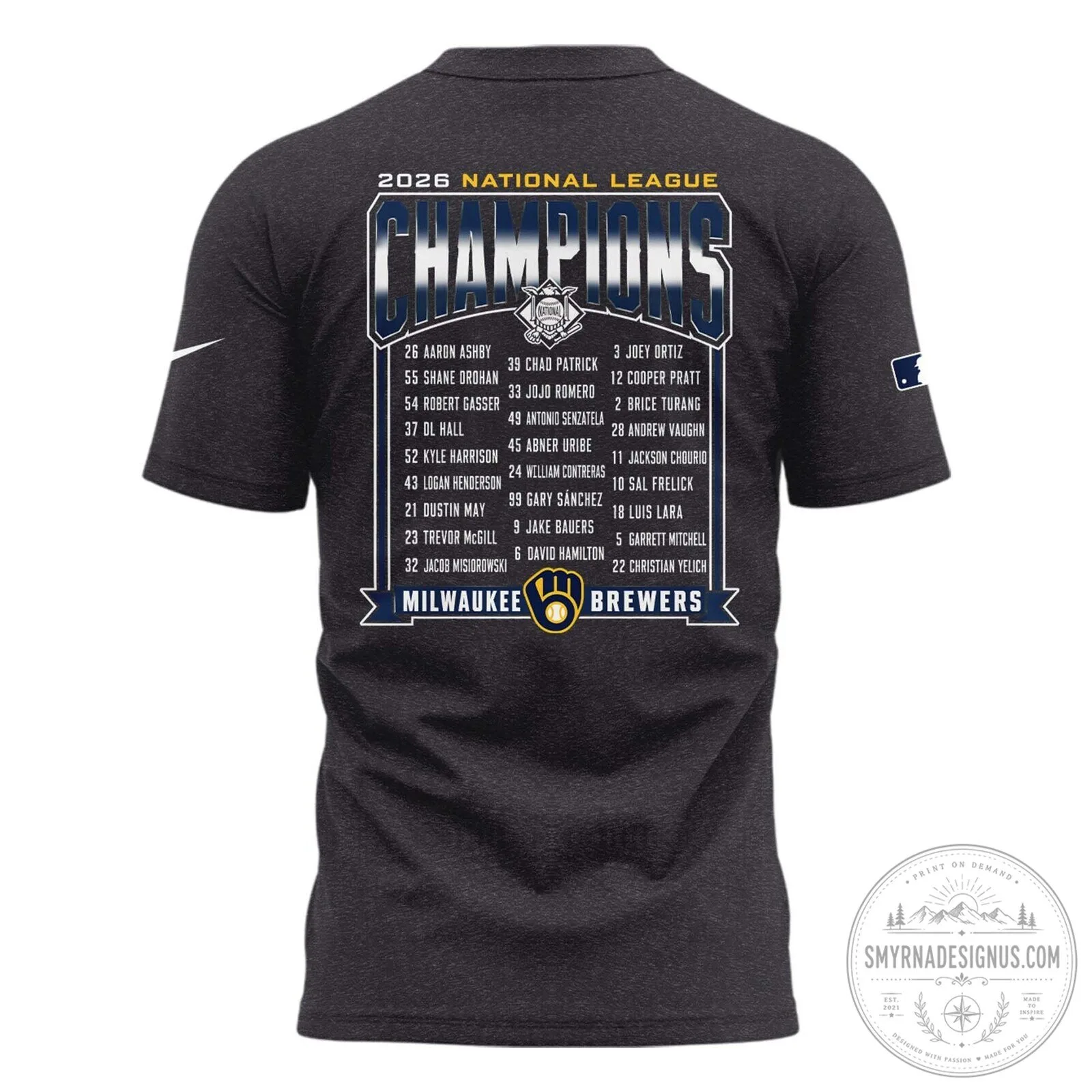 2026 National League Championship T-Shirt for Milwaukee Brewers Supporters 5 2026 National League Championship T-Shirt for Milwaukee Brewers Supporters