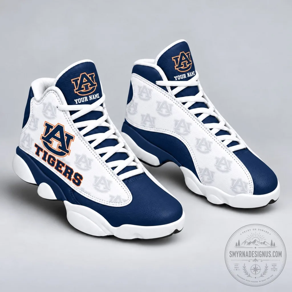 Auburn Tigers Personalized High Top Sneakers NCAA Football Fan Shoes Auburn Tigers Personalized High Top Sneakers NCAA Football Fan Shoes