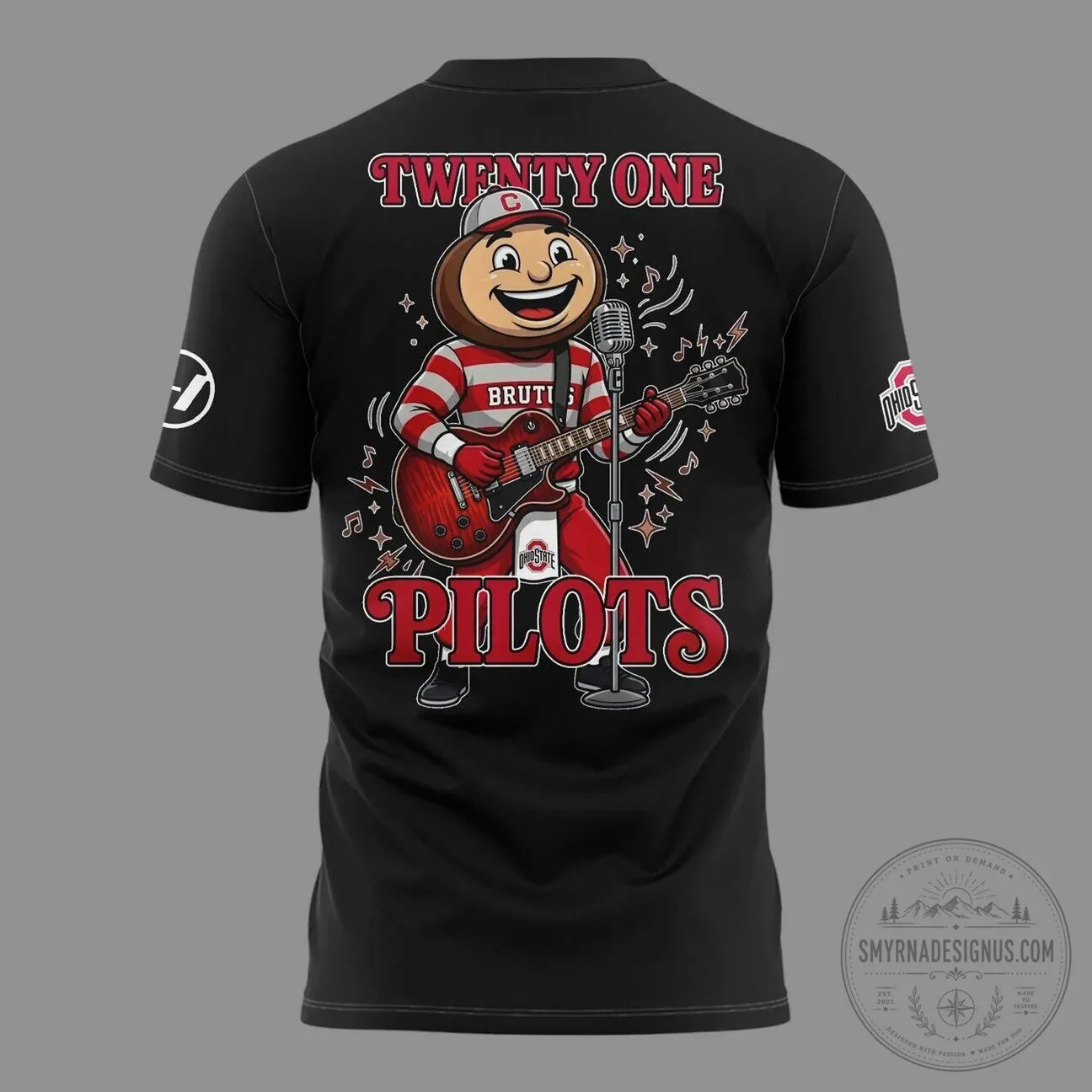 Twenty One Pilots Ohio State Football Concert 2026 Black T-Shirt 6 Twenty One Pilots Ohio State Football Concert 2026 Black T-Shirt