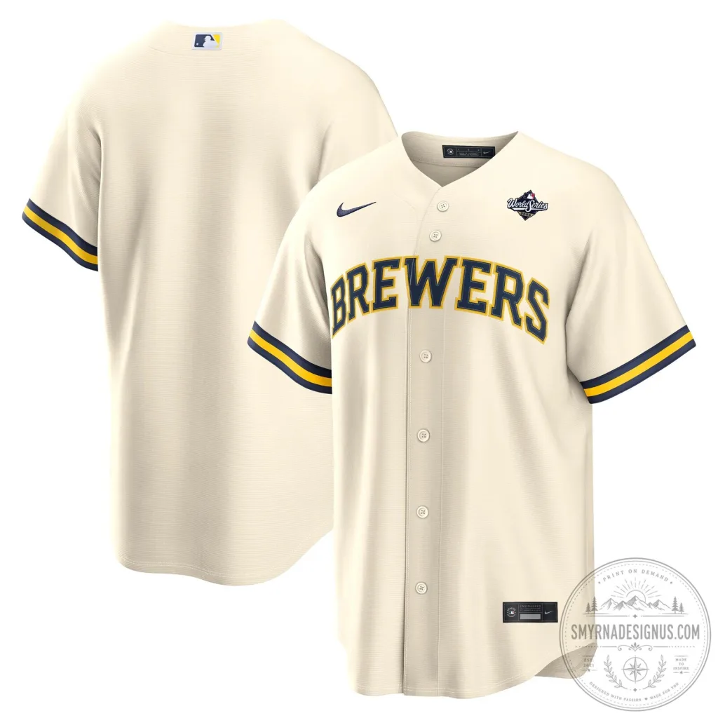 Milwaukee Brewers 2026 World Series Replica Baseball Jersey for Men Milwaukee Brewers 2026 World Series Replica Baseball Jersey for Men