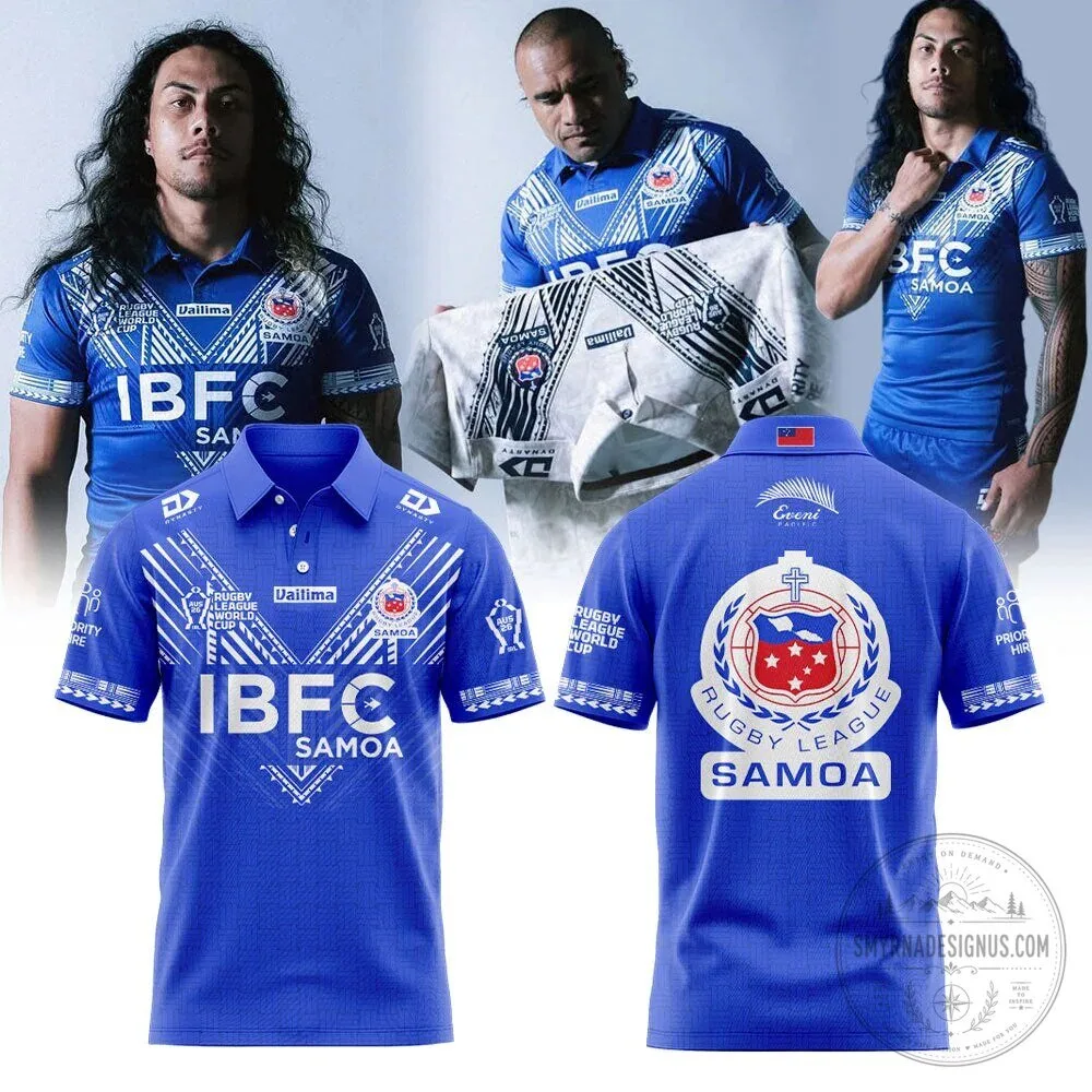Samoa Rugby League World Cup 2026 IBFC Team Fan Polo Shirt