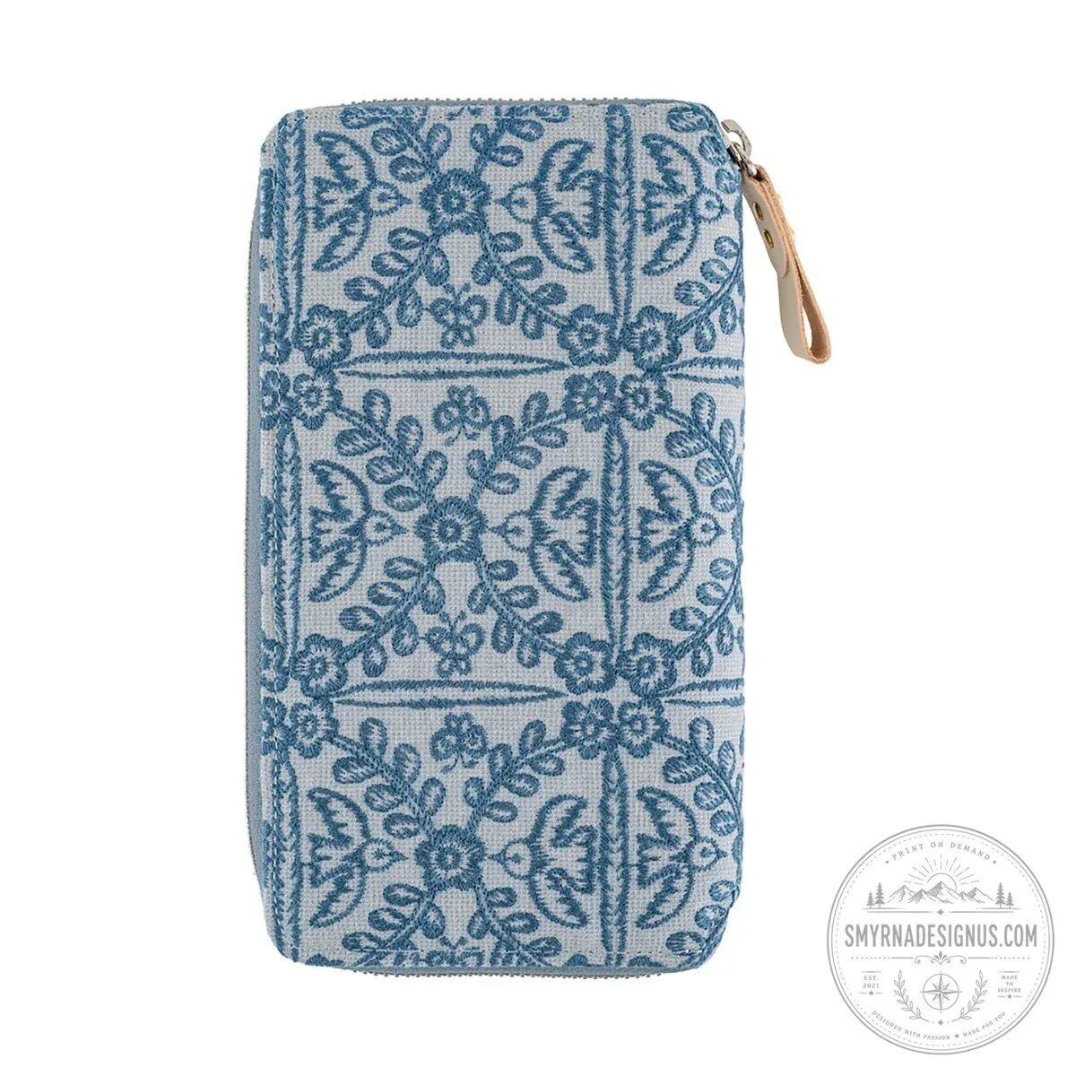 Minä Perhonen Felice Blue Floral Embroidered Hobonichi Planner Cover 8 Minä Perhonen Felice Blue Floral Embroidered Hobonichi Planner Cover