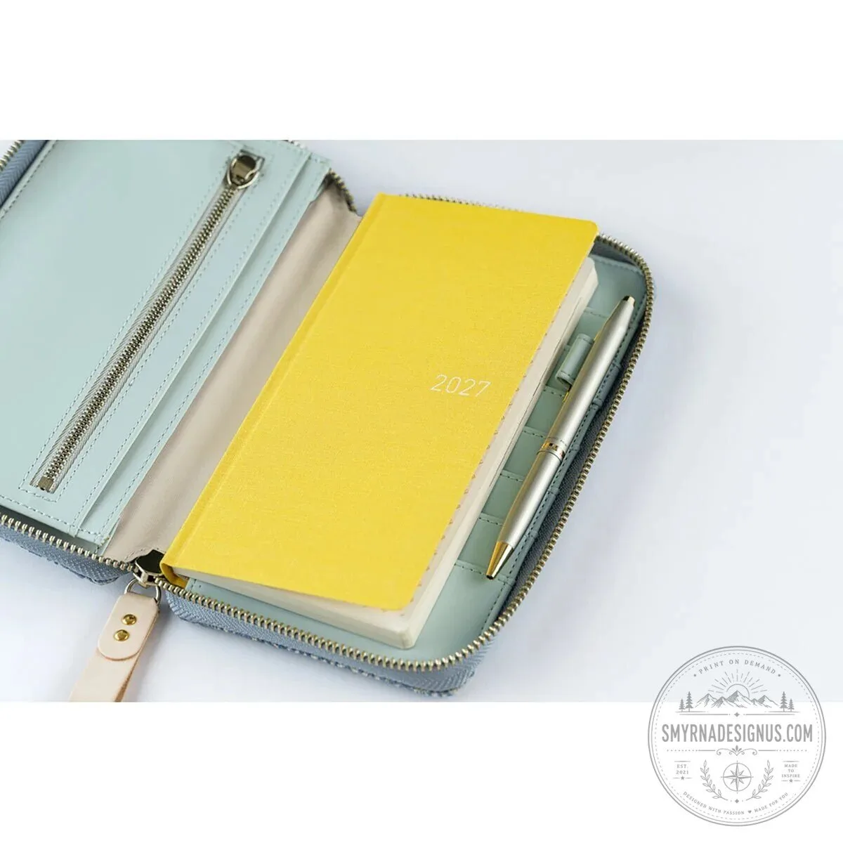 Minä Perhonen Felice Blue Floral Embroidered Hobonichi Planner Cover 11 Minä Perhonen Felice Blue Floral Embroidered Hobonichi Planner Cover