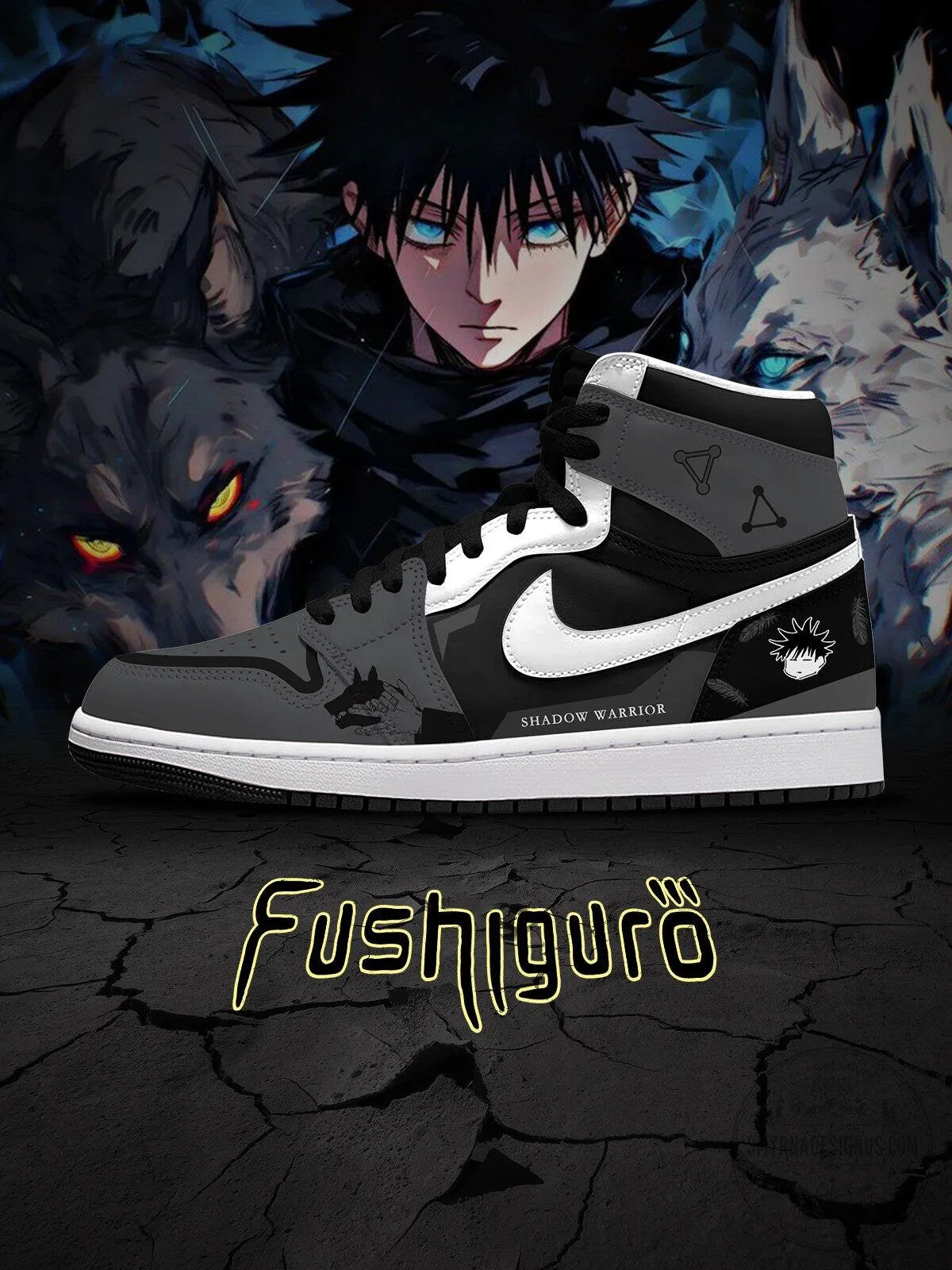 Megumi Fushiguro Jujutsu Kaisen Anime High-Top Shoes